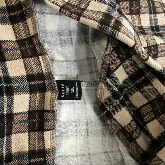 Plaid High-Waisted Pants - Picture 4 of 5